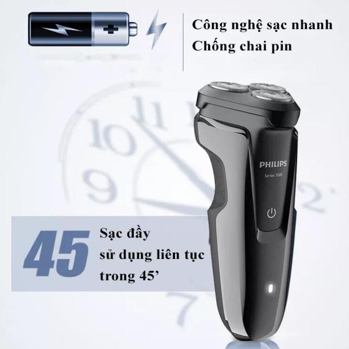 HÀNG CHÍNH HÃNG - Máy cạo râu khô và ướt AquaTouch Philips S1010