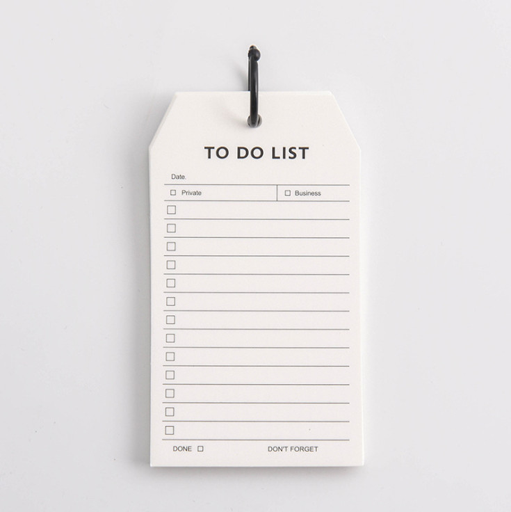 Combo Tập Giấy Note Ghi Chú Danh Sách Cần Làm To Do List + Daily Schedule Kèm Khoen ( Tặng kèm Giấy Note Bánh Bao)