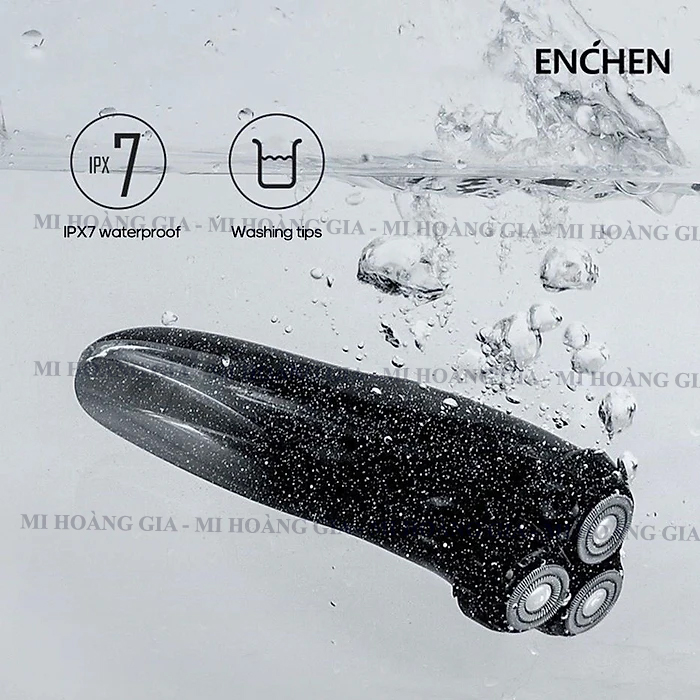 Hình ảnh Máy Cạo Râu Enchen BlackStone 3 đầu cắt nổi 3D Dung lượng pin dài - Hàng chính hãng