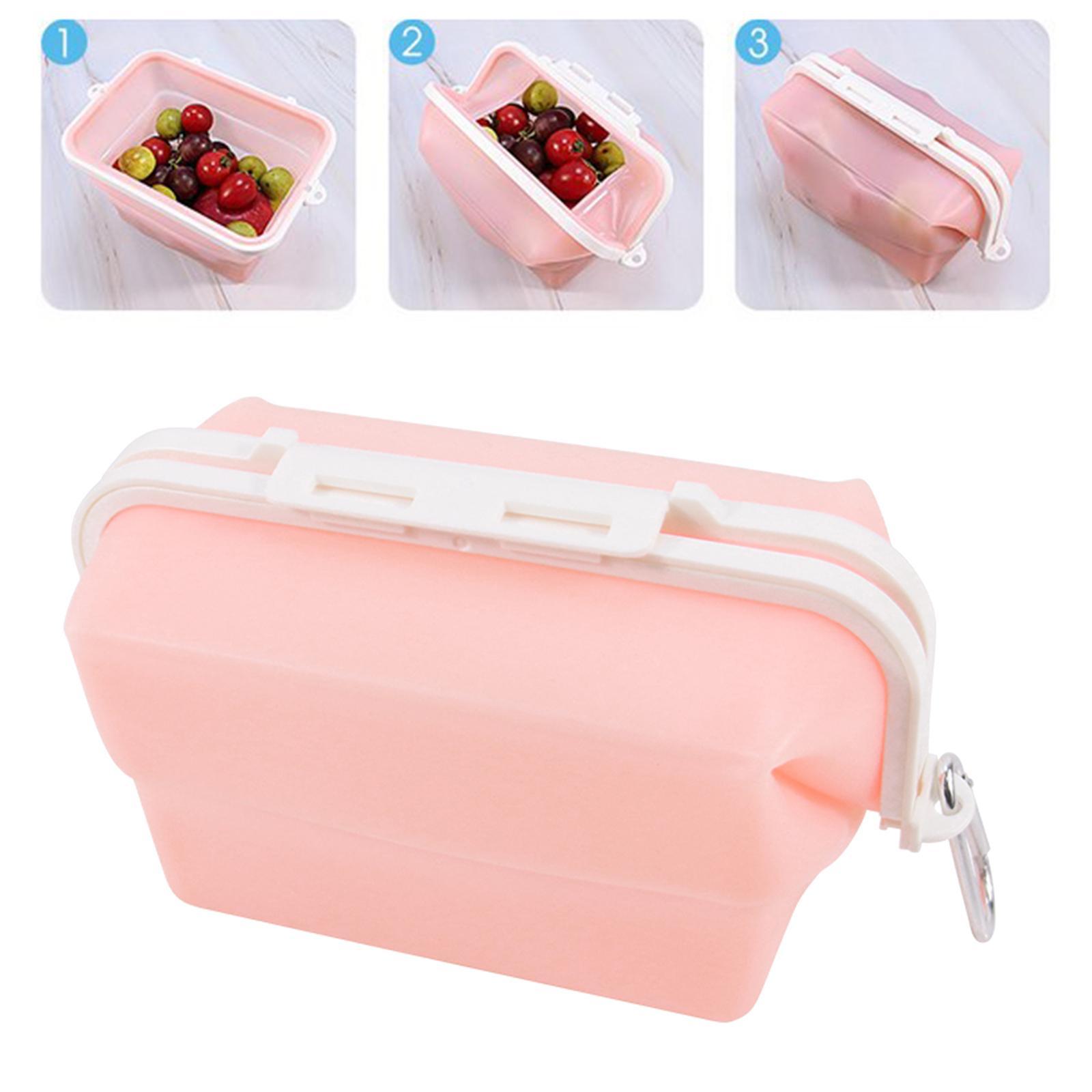 Food Storage Case Foldable Holder Silicone Fruits Bag for Fridge Bag Box Kitchen Organizer