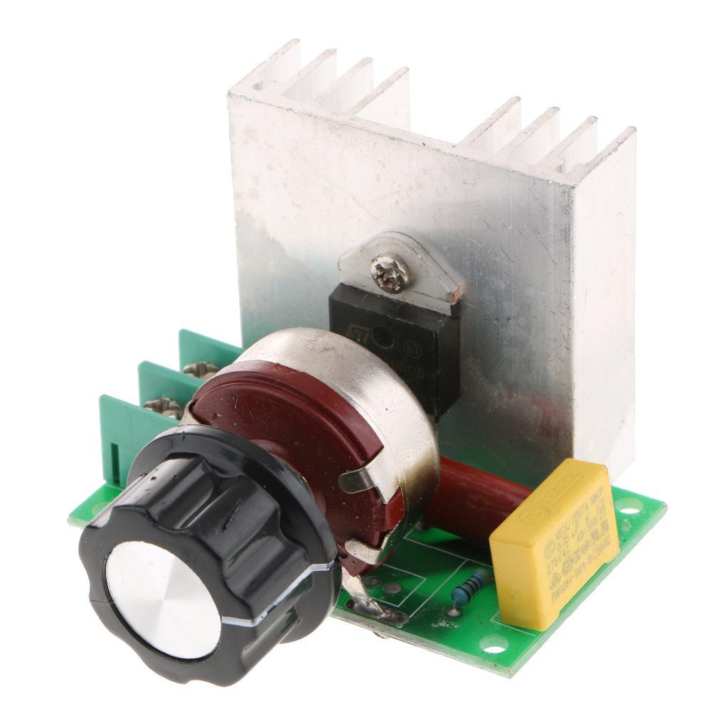 High Power 4000W SCR Voltage Regulator Dimmers Speed Controller Thermostat