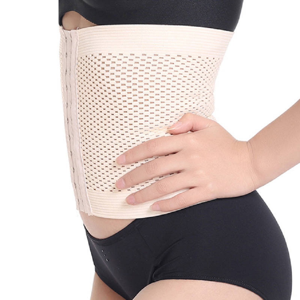 Đai nịt bụng sau sinh 3 nấc móc cài định hình eo thon gọn