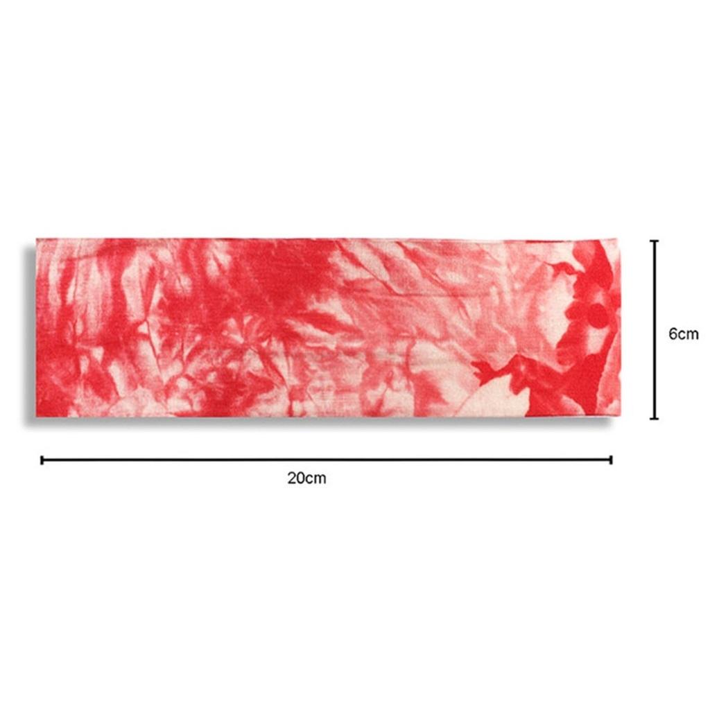 Sport Yoga Hair Bands Women Men Tie-dye Color Sports Sweat-absorbent Elastic Summer Cotton Soft Turban Headband Hairbands