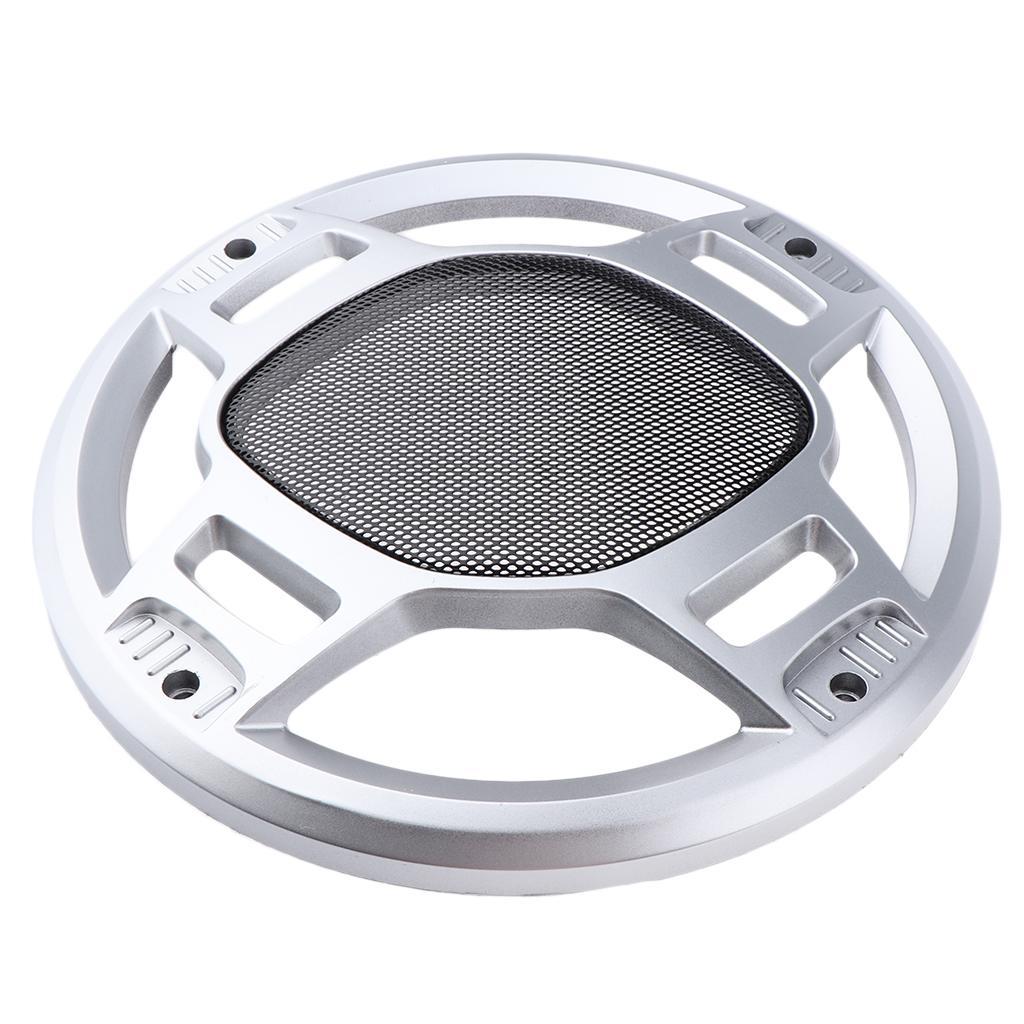 2Pcs 8" Speaker Cover Grille Car Audio Protective  Metal Mesh Part