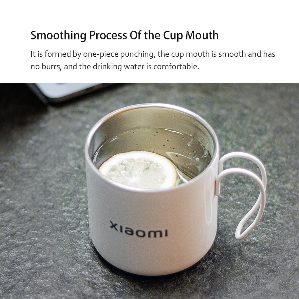 Cốc Xiaomi Youpin Dùng Uống Cà Phê Bằng Thép Không Gỉ Hoạ Tiết Ghi Chữ Xiaomi 400ml Hàng nhập khẩu