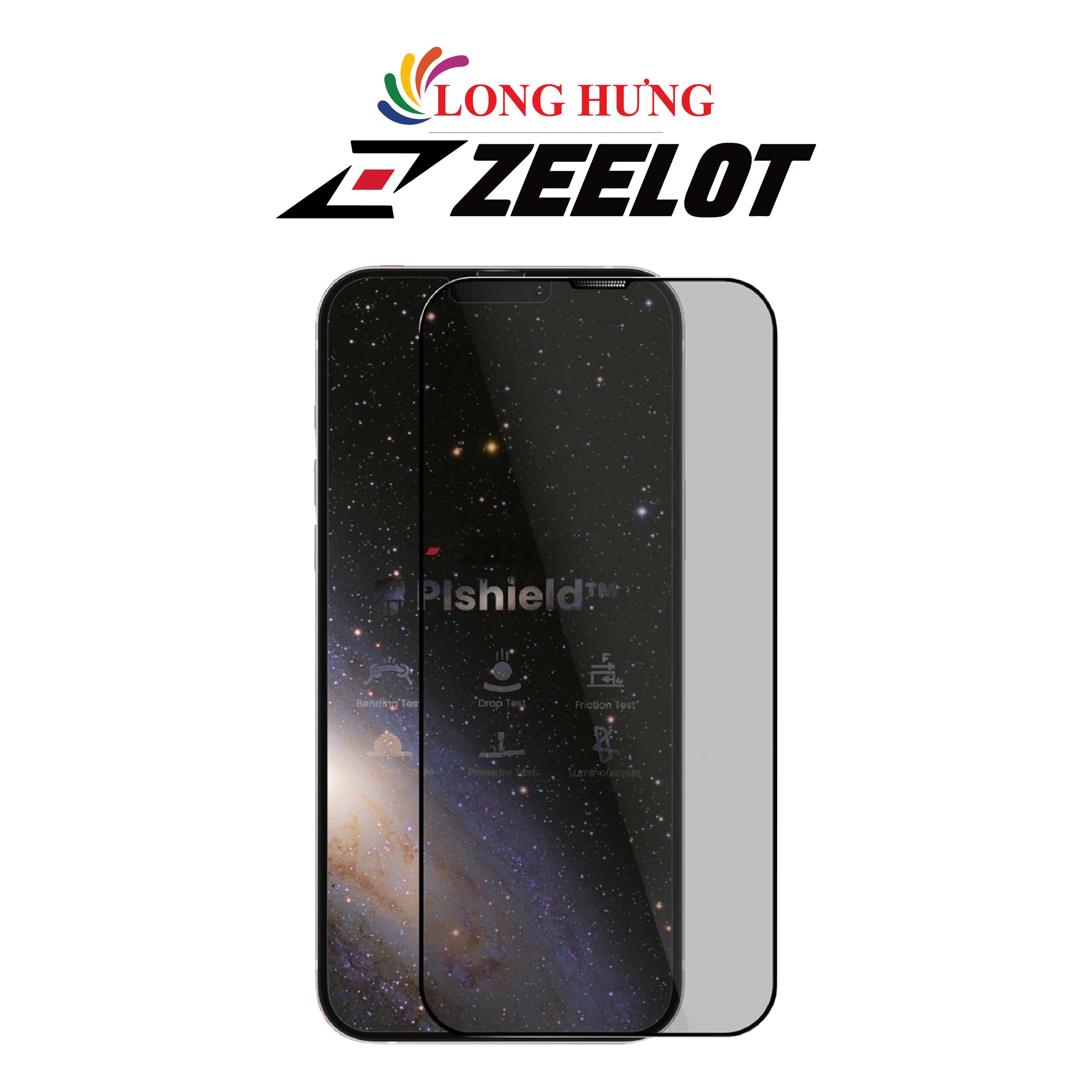 Dán màn hình cường lực Full viền chống tia xanh Zeelot PIshield Nebula dành cho iPhone 13 Series - Hàng chính hãng