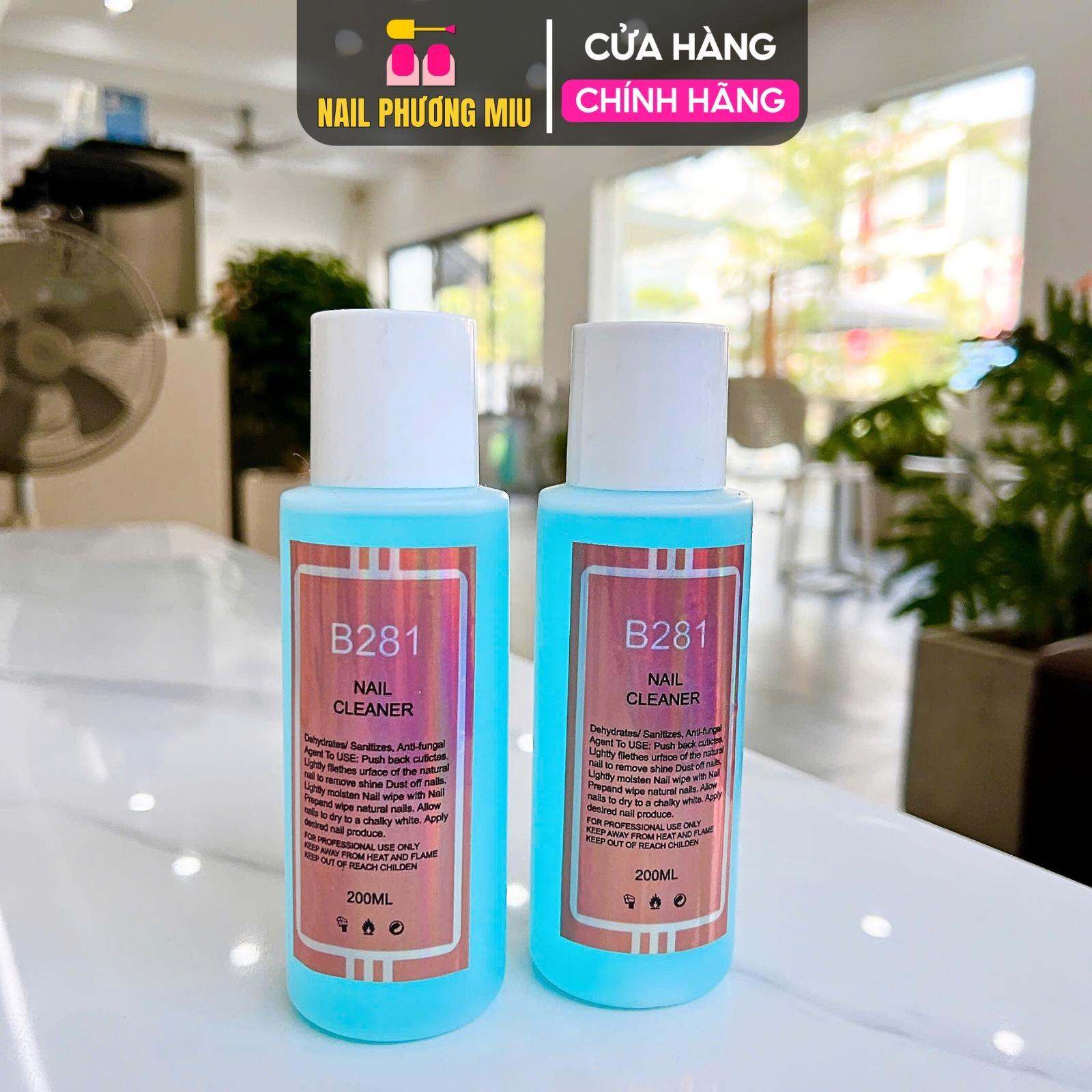Nước Lau Gel Thơm 200ml B281 Li-nail Làm Nail, Mùi Thơm Nhẹ, Làm Sạch Gel Trên Móng Làm Mềm Gel Gôm, Nắp Chắc Chắn Chuyên Nghiệp Phá Gel Cleansing