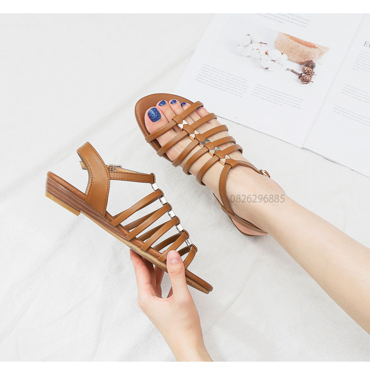 Giày quai ngang nữ giày sandals nữ dép quai hậu nữ cao 2.5 cm - 588-61