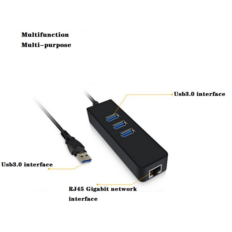 Hub Combo chia cổng USB3.0 và Lan Kết nối đồng thời nhiều thiết bị máy tính của bạn cùng một lúc. Chuyển dữ liệu USB 3.0 ở tốc độ lên đến 5Gbps, tốc độ mạng 10/100/1000