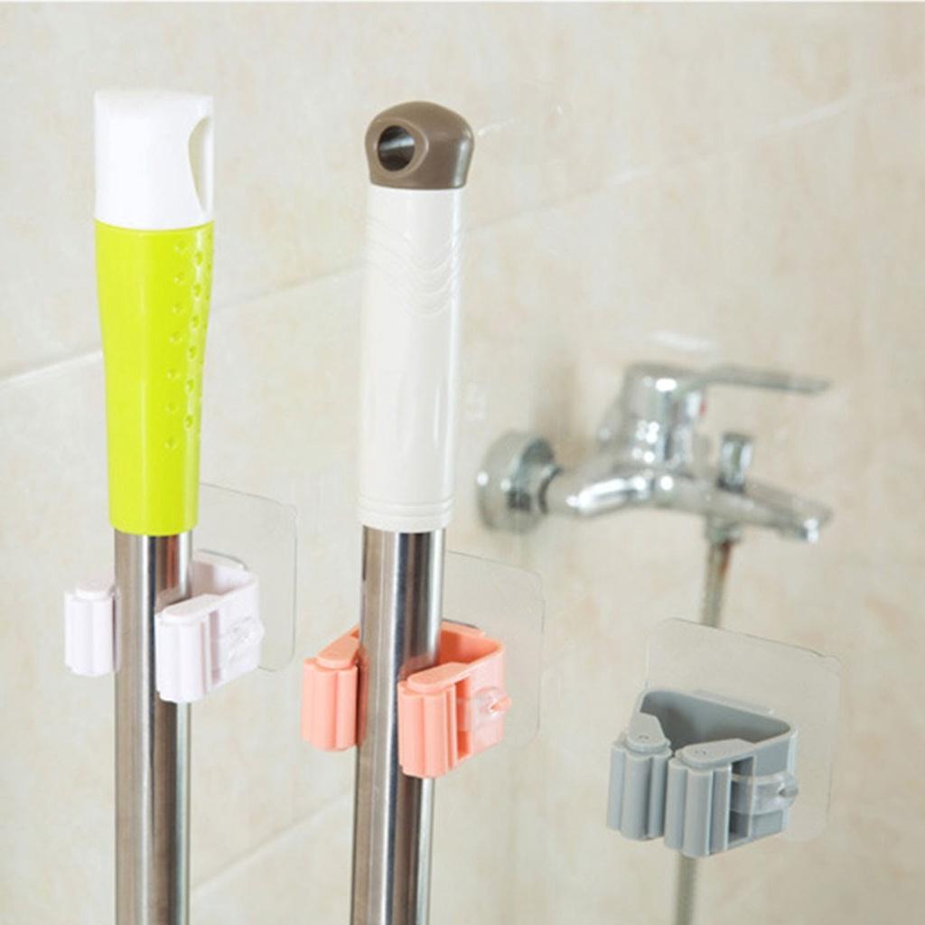 Kẹp chổi dán tường, móc treo chổi tường treo chổi lau nhà kho sỉ mb