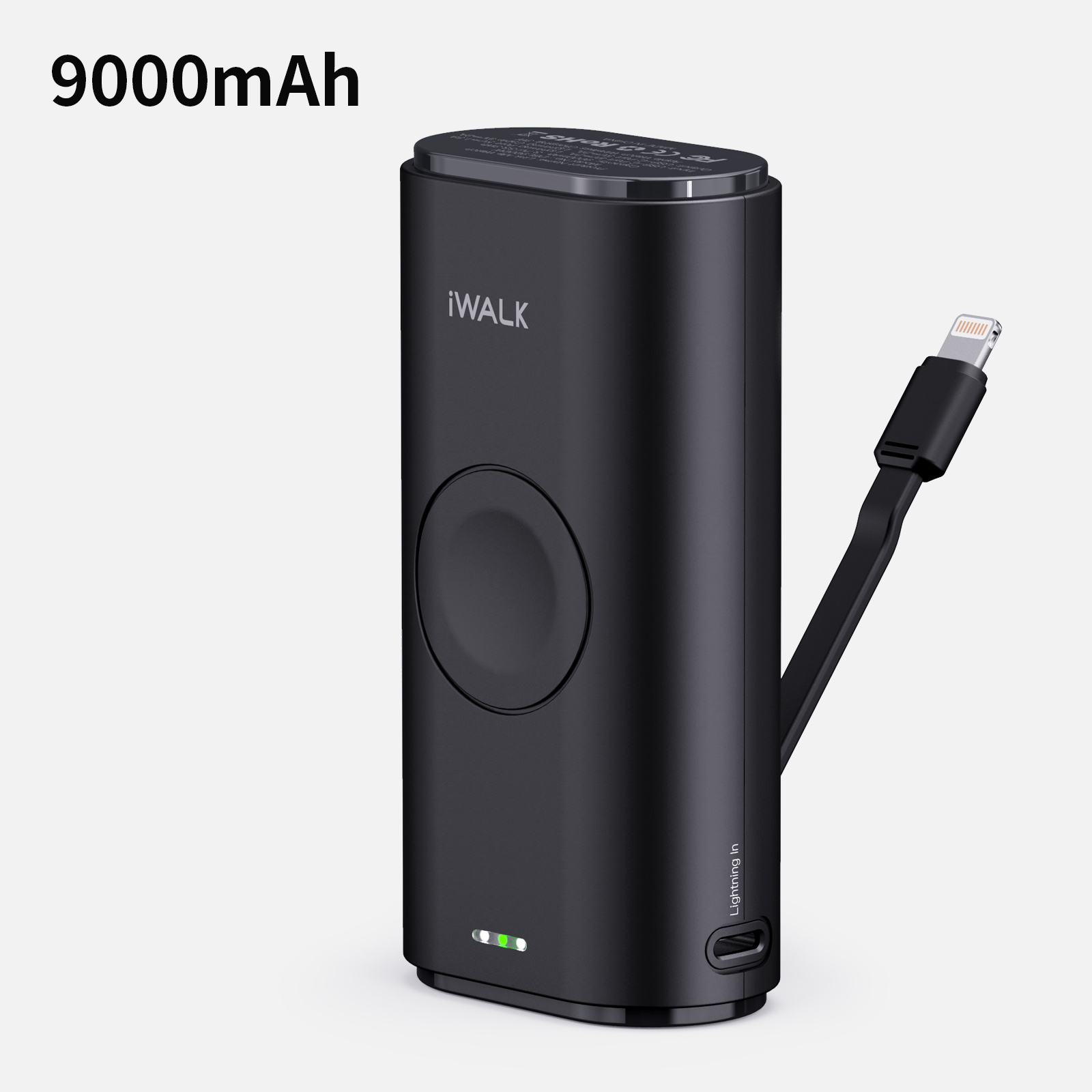 Pin sạc dự phòng iWalk Link Me Watch 9000mAh cổng sạc iPhone dành cho Apple Watch/iPhone/iPod - Hàng chính hãng