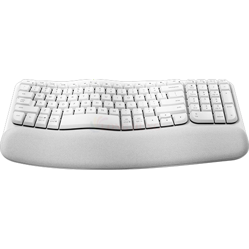 Bàn phím không dây Logitech Wave Keys Ergonomic - Hàng chính hãng