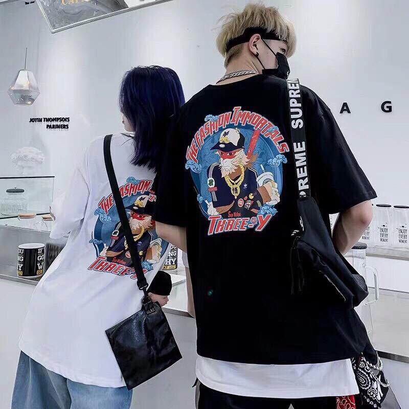 Áo tay lỡ unisex nam/nữ in chữ THE FASHION IMMORTALS. Áo tay lỡ form rộng. Áo thun unisex chất thun cotton 4 chiều.