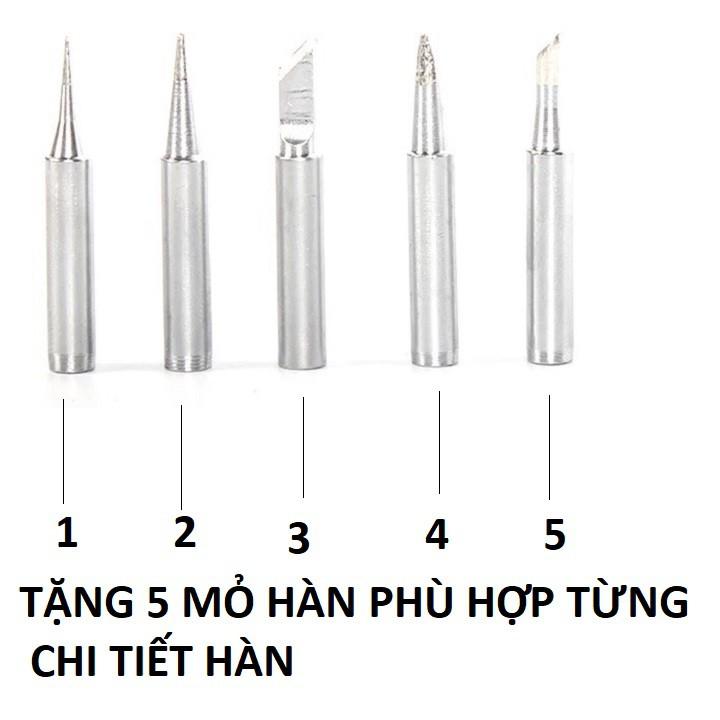 Mỏ hàn thiếc 60w , Mỏ hàn chì 60w có điều chỉnh nhiệt độ và tặng kèm đầy đủ phụ kiện