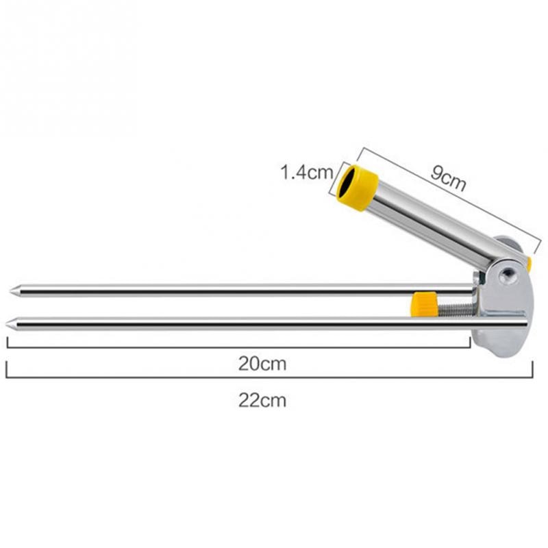 Cây chống cần câu tay inox 210cm, chống cần dạng rút gọn (chiều dài thu gọn còn 46cm, chiều dài tối đa 2m1) dùng để câu đài câu đơn – GIAO MÀU NGẪU NHIÊN