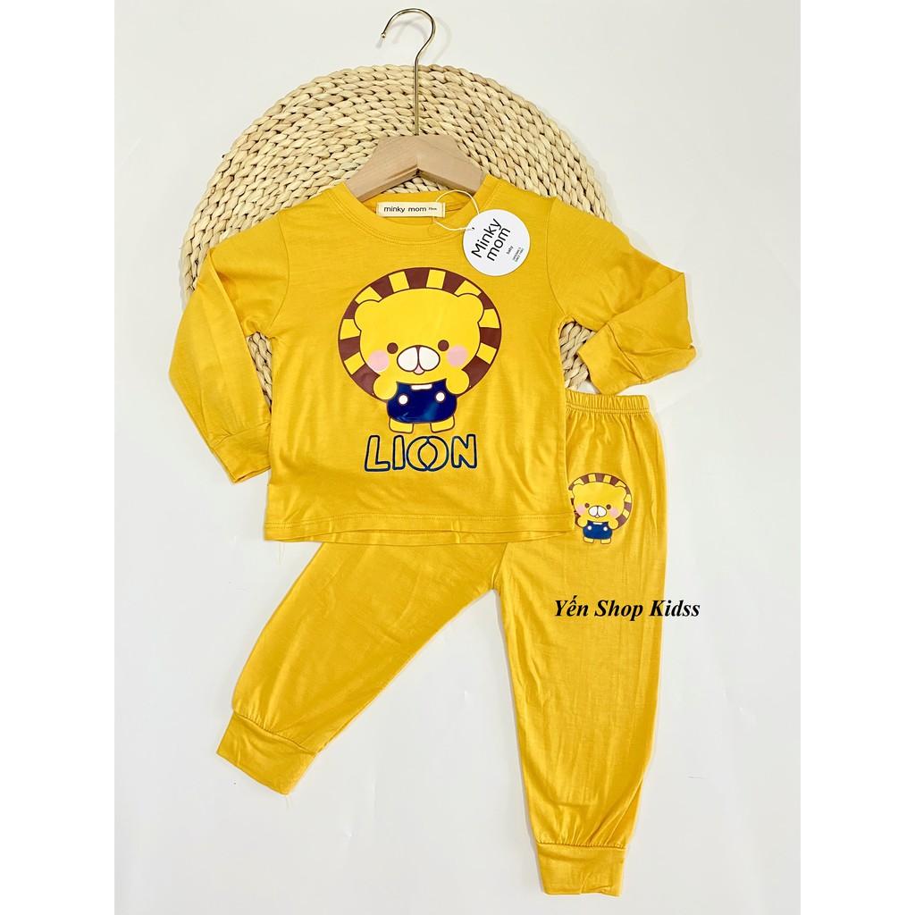 Bộ Dài Tay Minky Mom Chất Thun Lạnh Họa Tiết Cực Đẹp Cho Bé