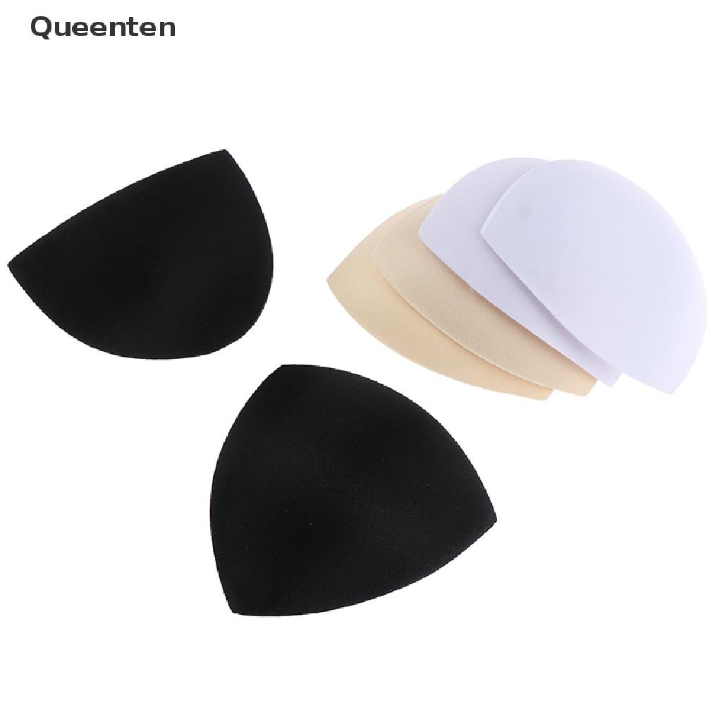 Queenten Triangle Women Bikini Chest Pad Inserts Sponge Foam Bra Pads Chest Cup Breast QT