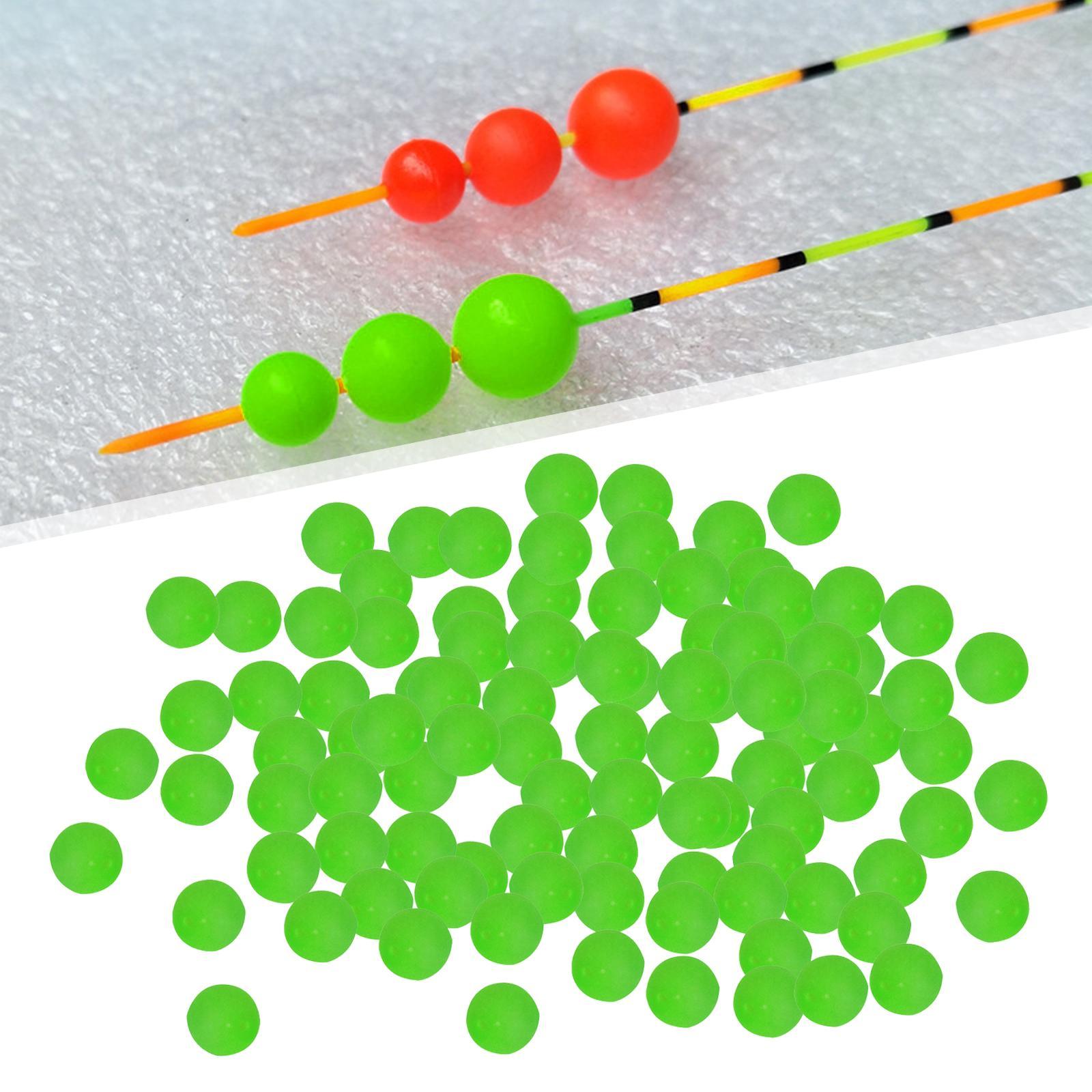 Fishing Lure Float Balls,100Pcs EVA Foam Buoyancy Ball Fishing Float Strike Indicator Fishing Tackle Accessory