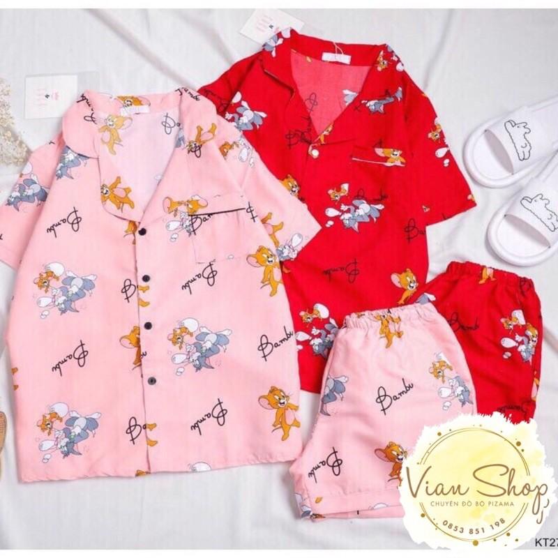 Bộ đồ pijama , Bộ Đồ Mặc Nhà Kate Thái Cộc Đùi Hoạ Tiết Dễ thương