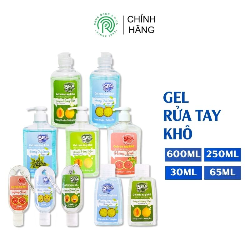 Gel rửa tay khô S.P.Ca. chai 65 ml trà xanh