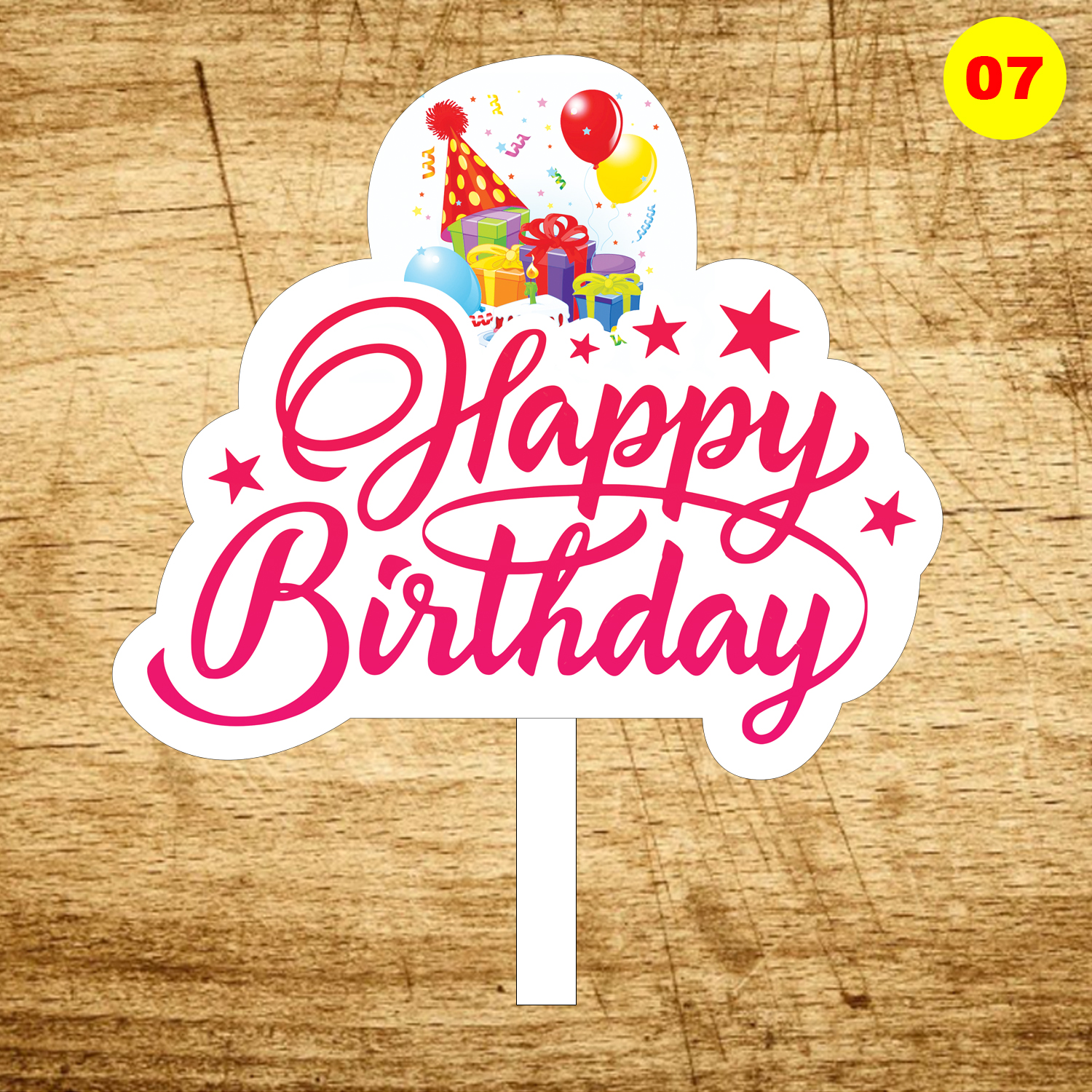 Bảng hashtag sinh nhật MS 07