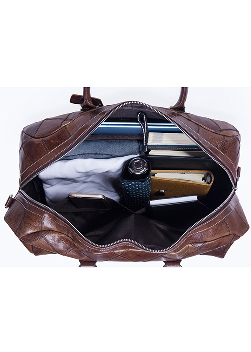 Túi trống. Túi du lịch BHM8885 chuẩn da bò thật