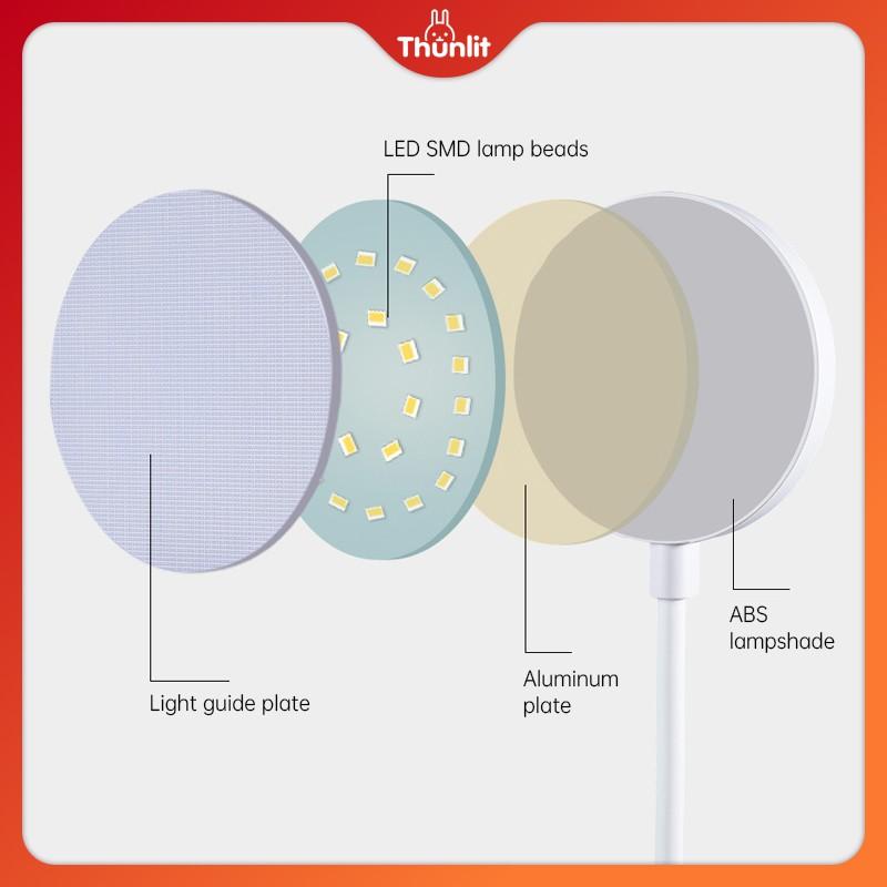 Đèn bàn màu xanh lá cây 8W 4000mAh có thể sạc lại bằng USB có thể thay đổi 3 nhiệt độ màu