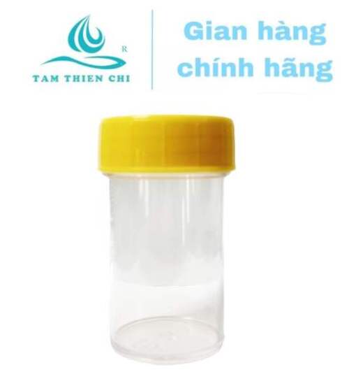 Lọ đựng mẫu nắp vàng Hồng Thiện Mỹ không nhãn 50ml túi 10 cái