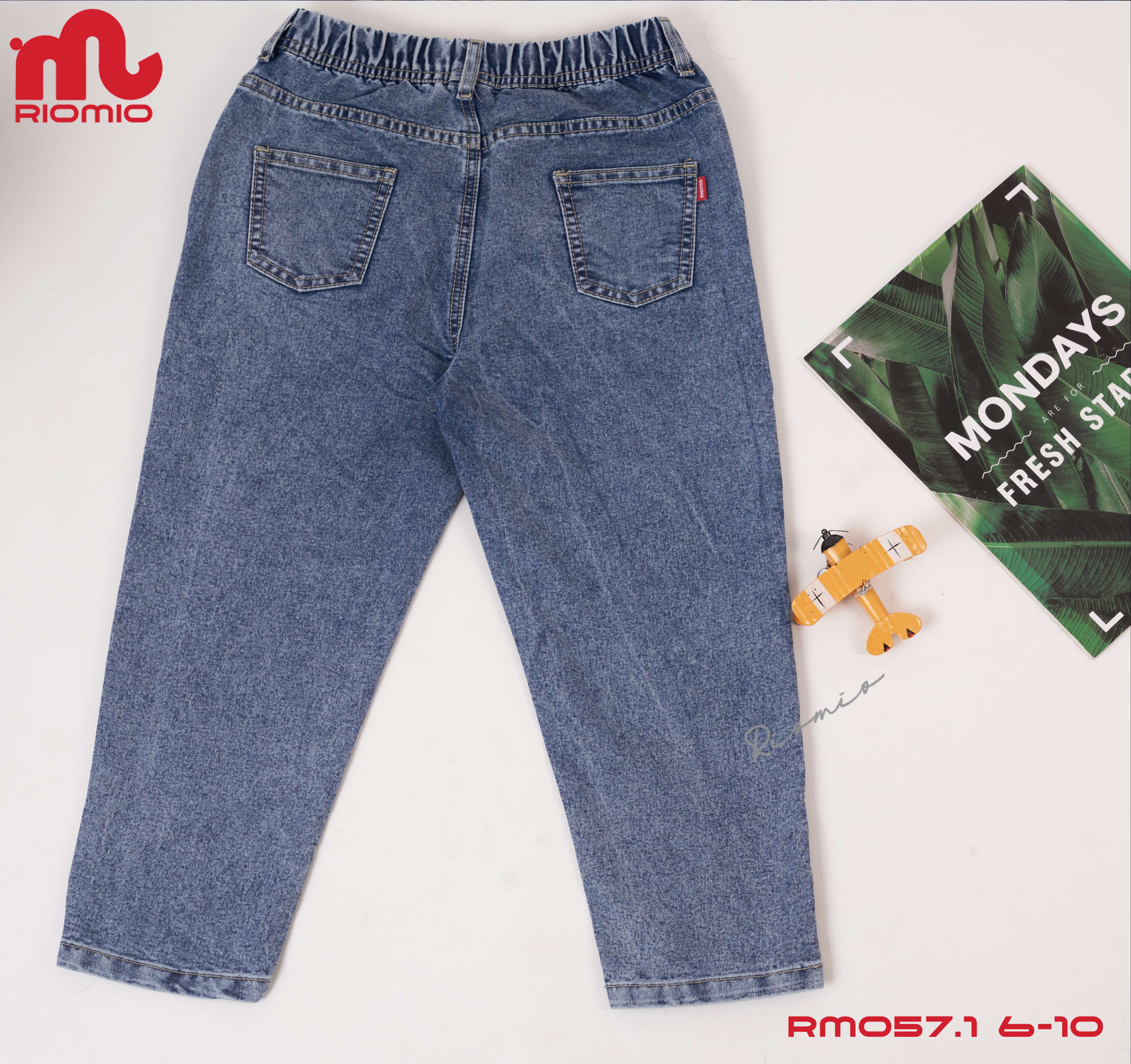 Quần jeans bé trai [Denim Cotton USA] chính hãng RIOMIO – RM057.1 màu light