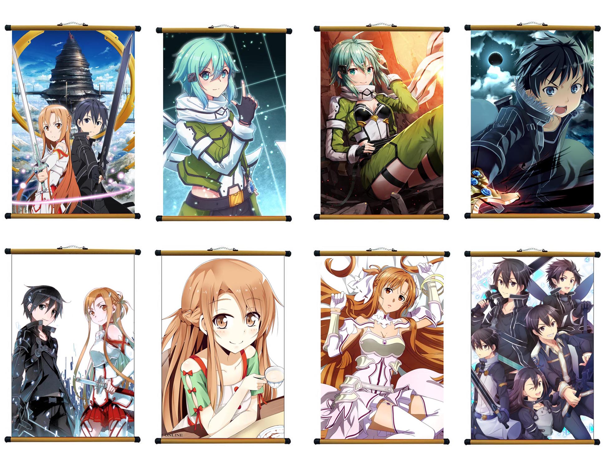 Tranh ảnh treo tường Sword Art Online có khung nẹp