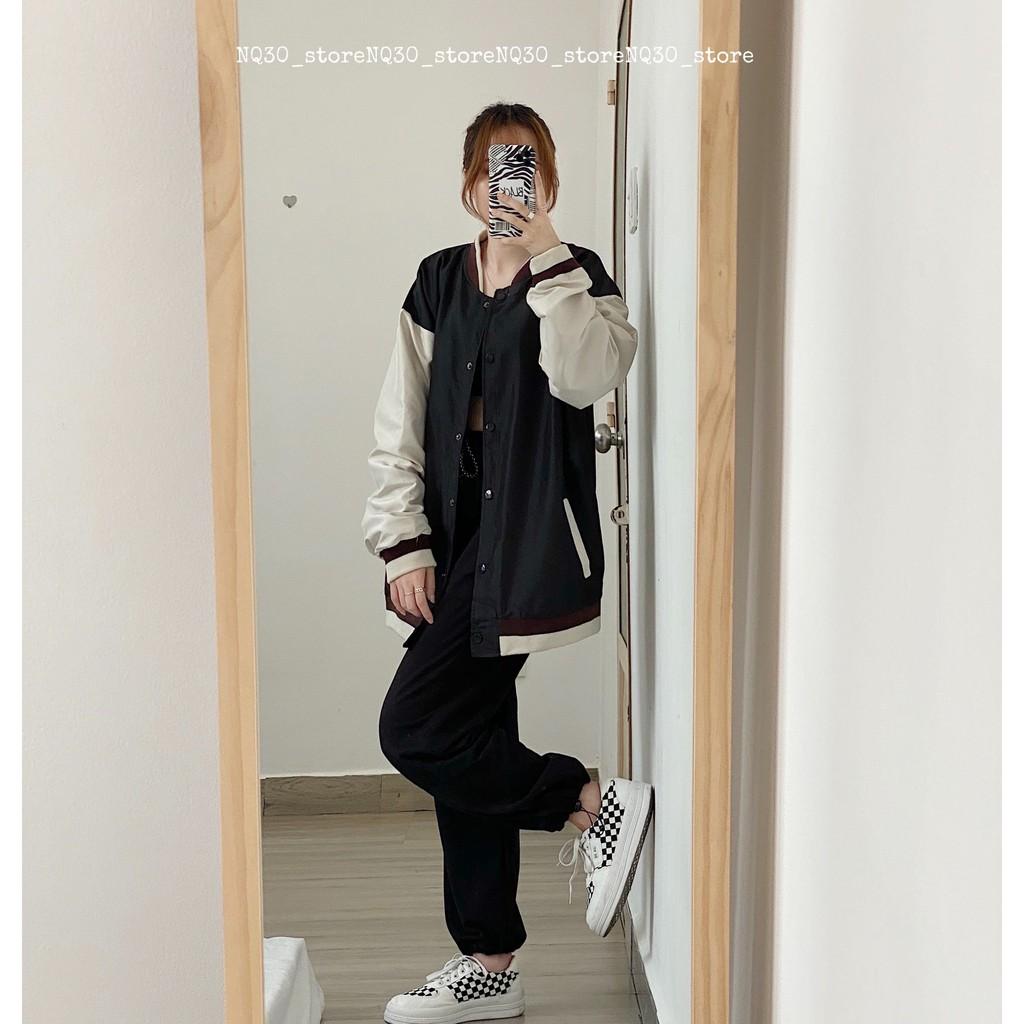 Áo Khoác Bomber Jacket WASNOT Chất Dù Nam Nữ Unisex