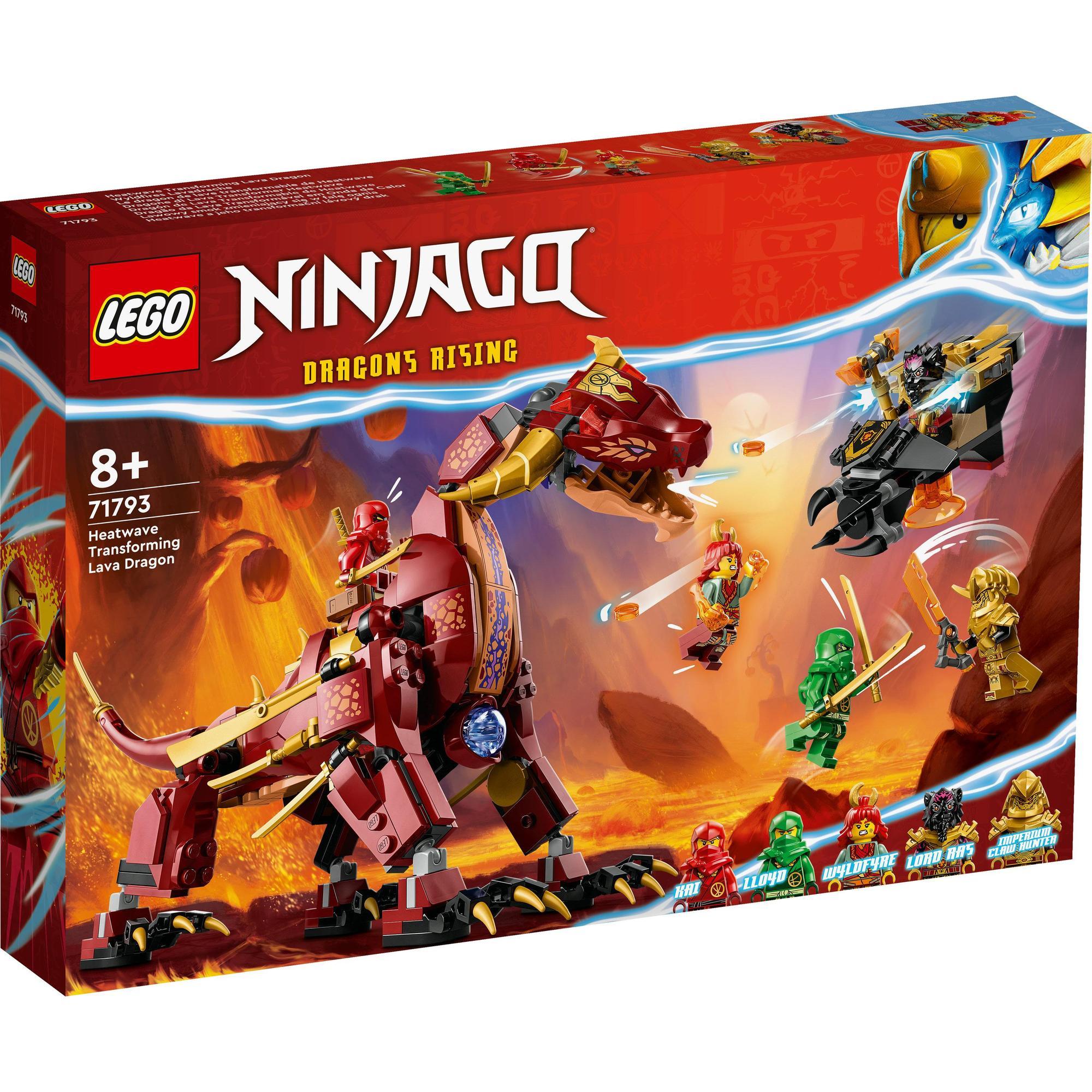 LEGO Ninjago 71793 Đồ chơi lắp ráp Rồng thần dung nham Heatwave (479 chi tiết)