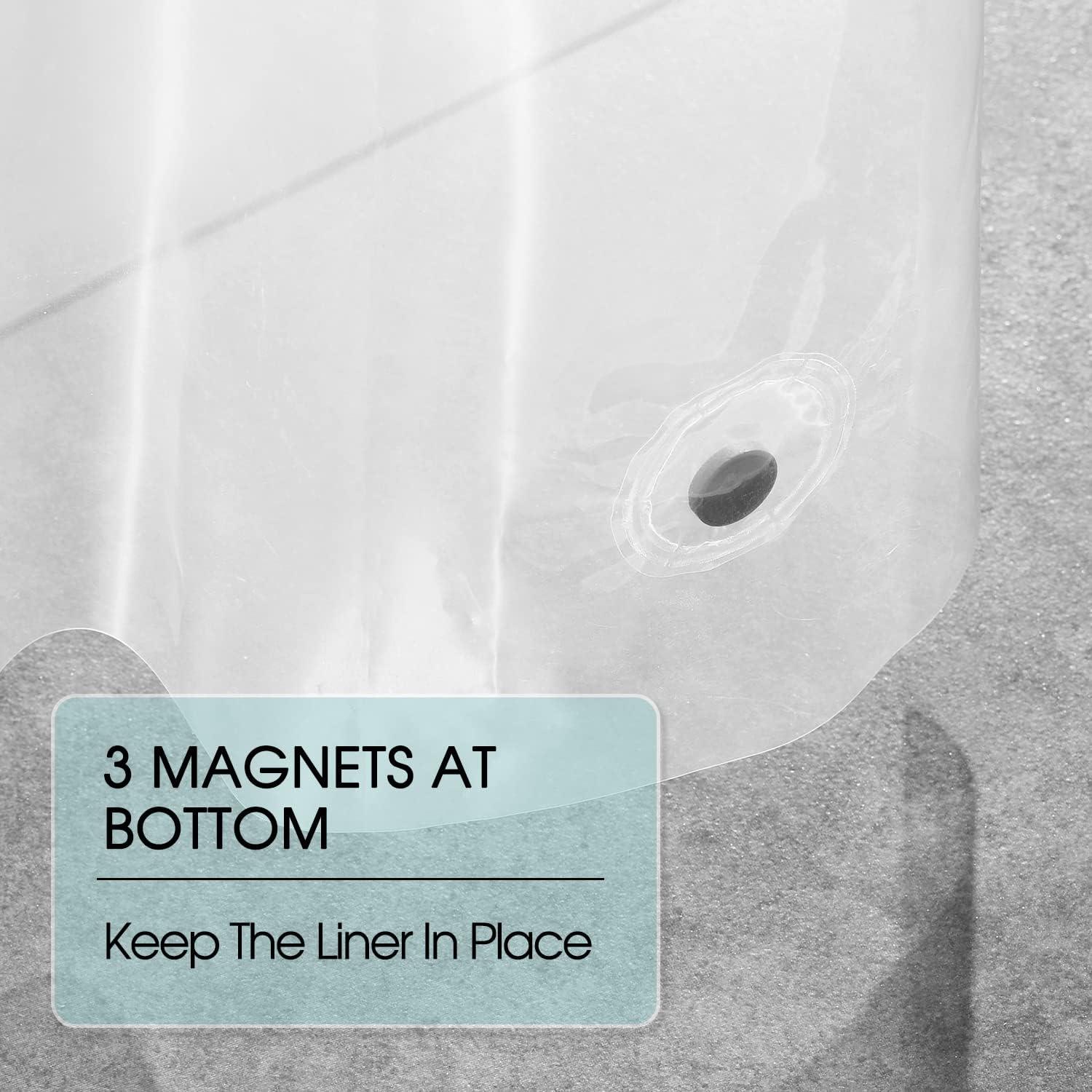 Lớp lót rèm tắm trong suốt -180*200 cm lớp lót vòi hoa sen nhẹ cho rèm tắm phòng tắm