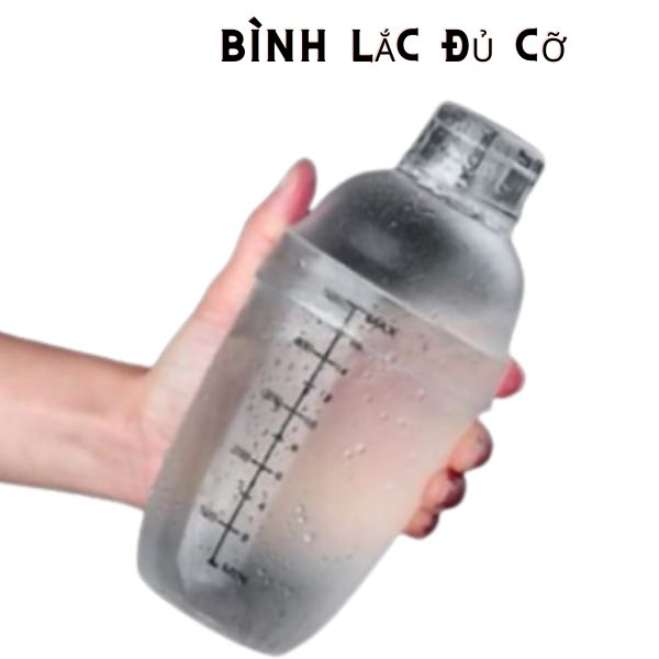 Lắc nhựa pha chế, shaker nhựa 350ml, 500ml, 700ml, 1000ml, chuyên dụng cụ pha chế bartender