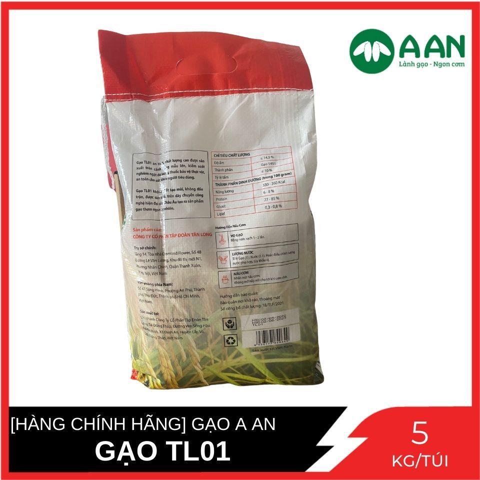 Gạo Dẻo và Mềm Cơm TL01 Gạo A An Túi 5 Kg