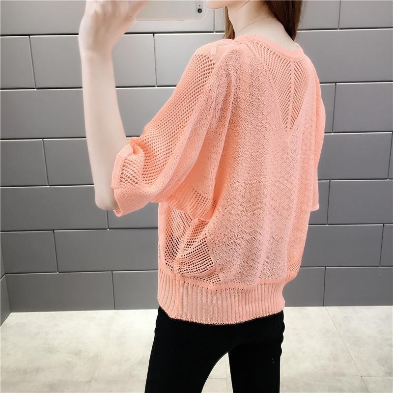 Áo len công sở mỏng tay lỡ, thời trang hè thu xinh cho phái nữ CS32