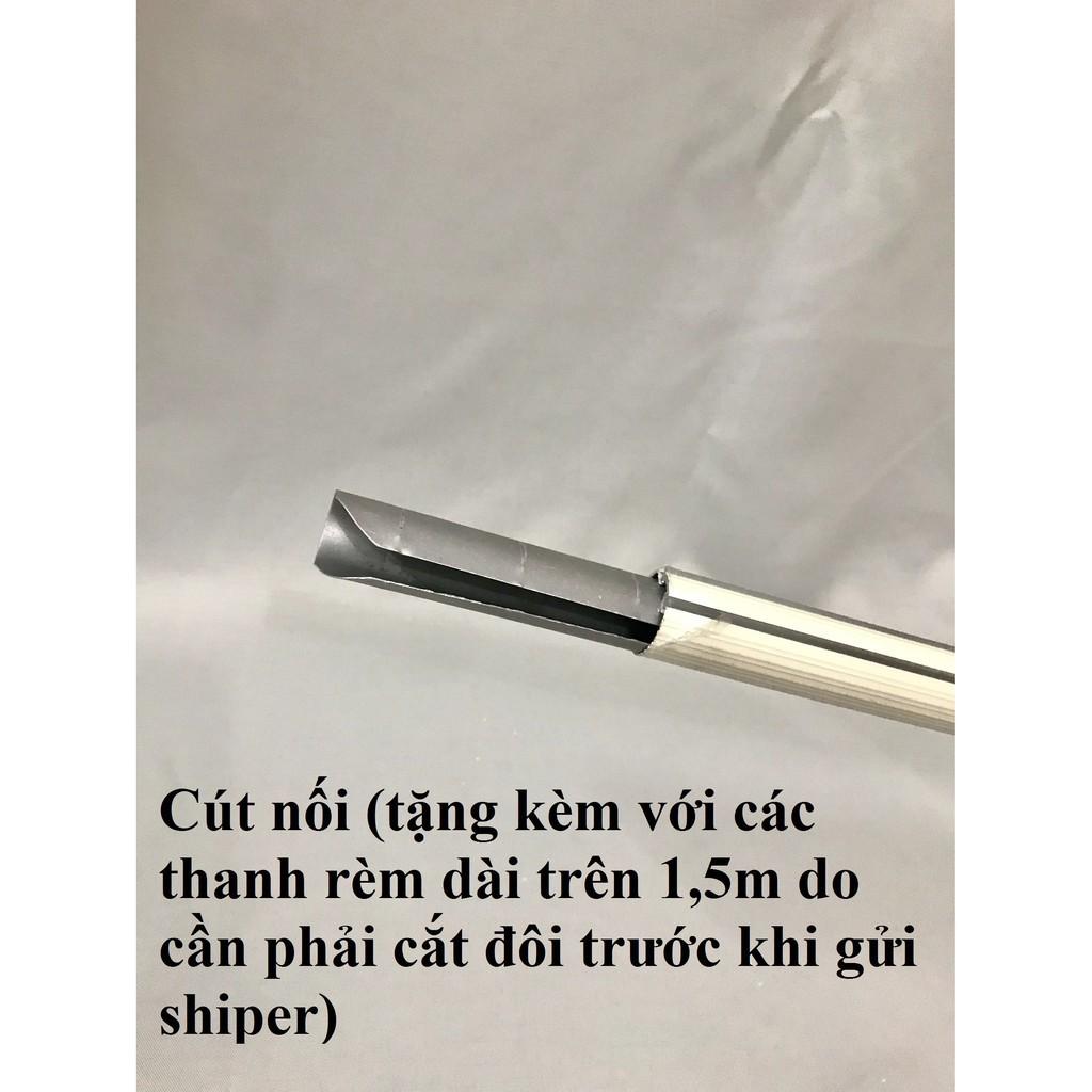 Thanh Treo Rèm 1 LỚP - Lắp PHỦ NGOÀI cửa (đã bao gồm bộ lắp)