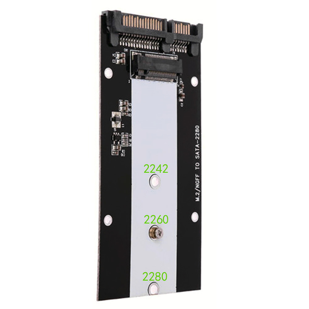 Bộ Chuyển Đổi Hợp Kim Nhôm 2,5 Inch S103-1n M.2 Ngff Sang SATA Iii Vỏ SSD Cho 2242/2260 / 2280mm