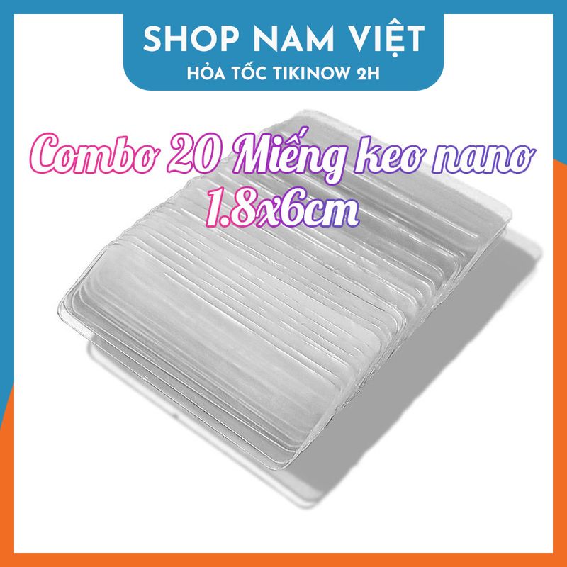 Tấm Keo Trong Nano Đa Năng - Miếng Keo 2 Mặt Siêu Dính