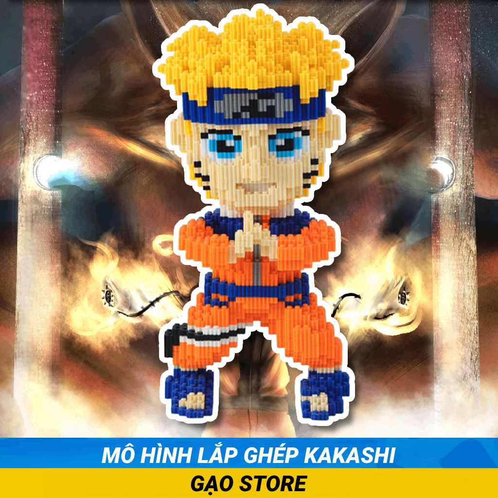 Bộ Mô Hình Đồ Chơi Lắp Ráp Xếp Hình 3D Nhân Vật Hoạt Hình Naruto