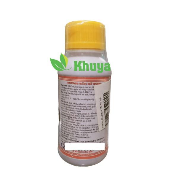 Phân bón lá đạm sinh học Growmore AminoQuelant 05 chai 100ml Cung cấp Bo Đậu Trái
