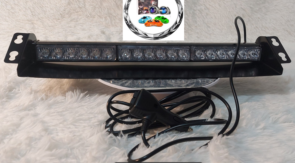 Đèn chớp Police xanh đỏ 12V 18W 18 LED cao cấp gắn kính cho xe cảnh sát, quân sự, xe ưu tiên.