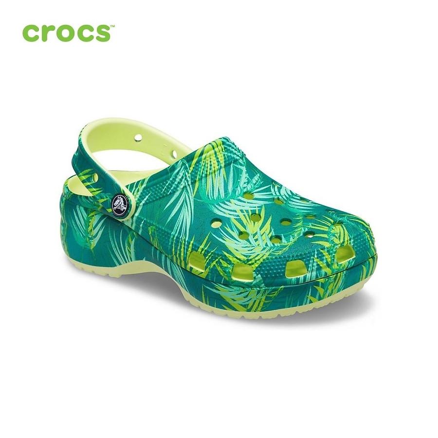 Giày lười nữ Crocs Tropical Platform Classic 207177-90H