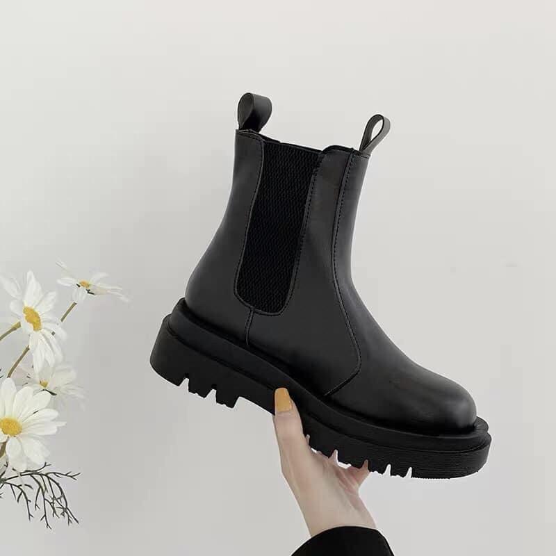 {ỎRDER-M37} BOOTS Nu không dây không khoá - co dãn boot ulzzang ullzang BOOT ĐẾ CHIẾN BINH