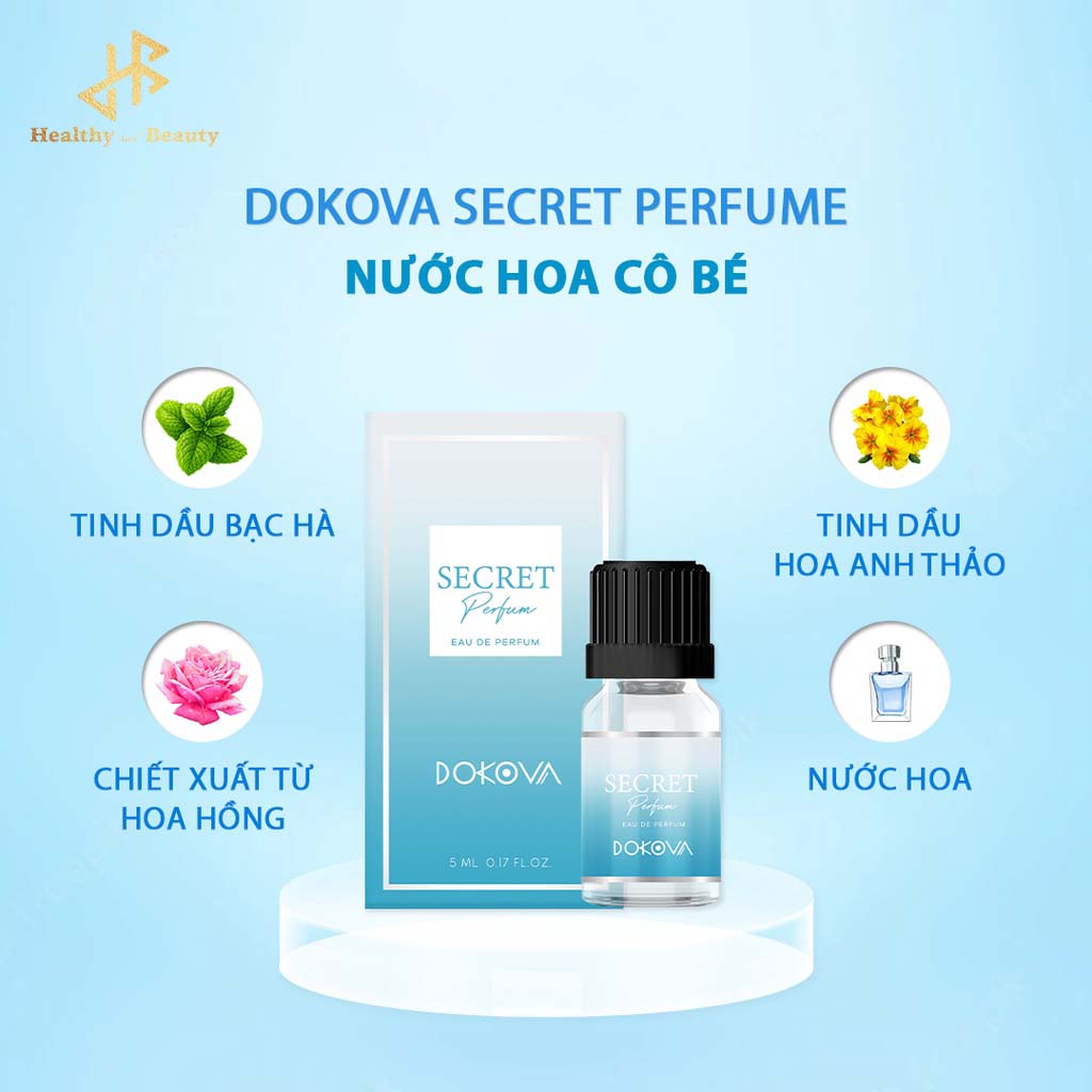 Nước hoa vùng kín cao cấp Hàn Quốc Dokova Secret Perfume 5ml