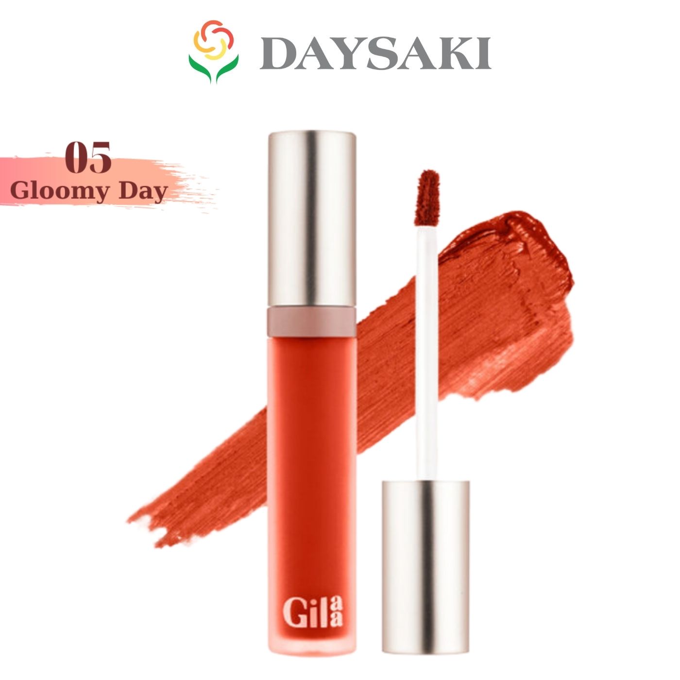 Gilaa Son Kem Siêu Lì, Lâu Trôi, Mịn Mượt Nhẹ Môi Long Wear Lip Cream 5g #5 Gloomy Day