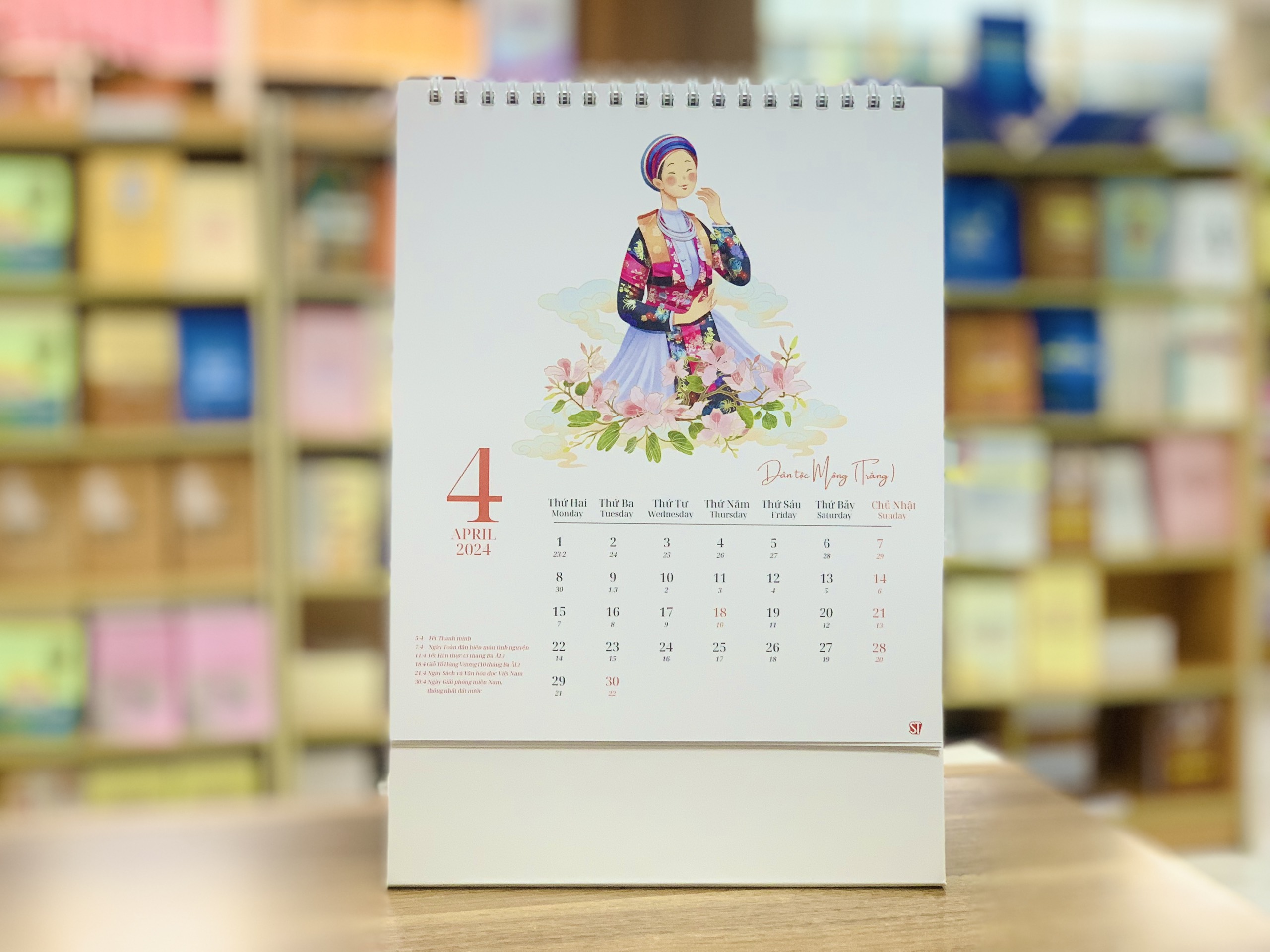 Bộ lịch bàn chủ đề "Sắc màu văn hóa"
