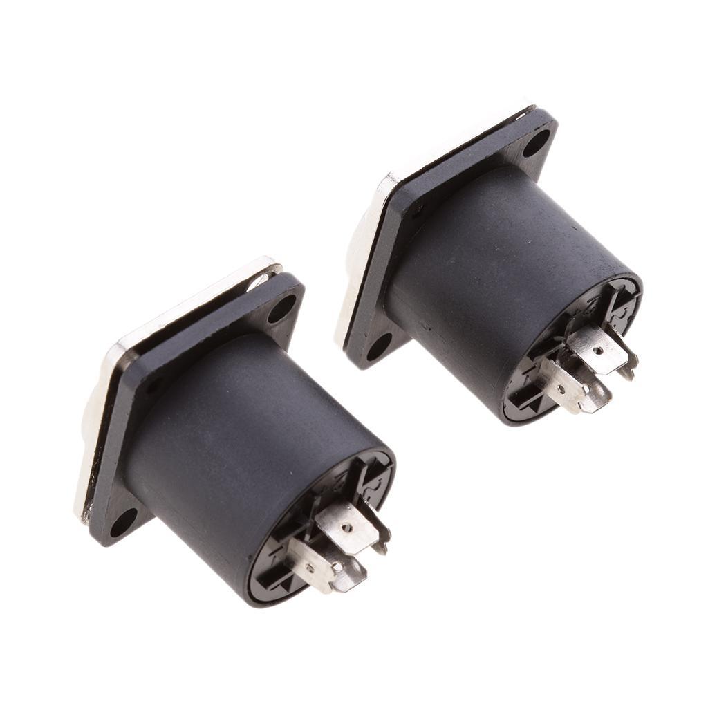 2 Pcs 4 Pin Female  Compatible Audio Cable adapter