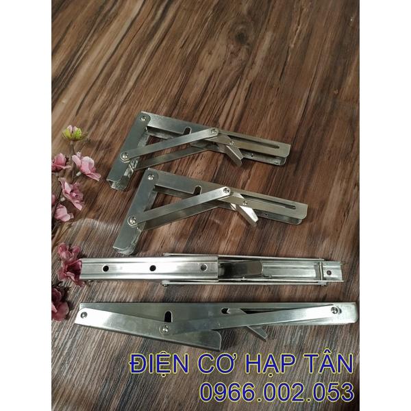 BẢN LỀ GẤP GỌN - INOX NGUYÊN CHẤT- 20, 25, 30, 35, 40CM , 45cm, 50cm - CHỤI LỰC 80KG
