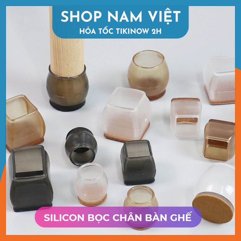 Bọc Chân Bàn Ghế Silicon Chống Trơn Trượt, Chống Ồn